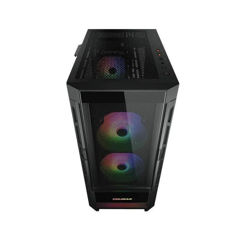 Gabinete Cougar Duoface Rgb Con Ventana, Midi-Tower, Mini-Itx/Micro-Atx/Atx/Ceb, Usb 3.0/2.0, Sin Fuente, 3 Ventiladores Argb Instalados, Negro - SMART BUSINESS