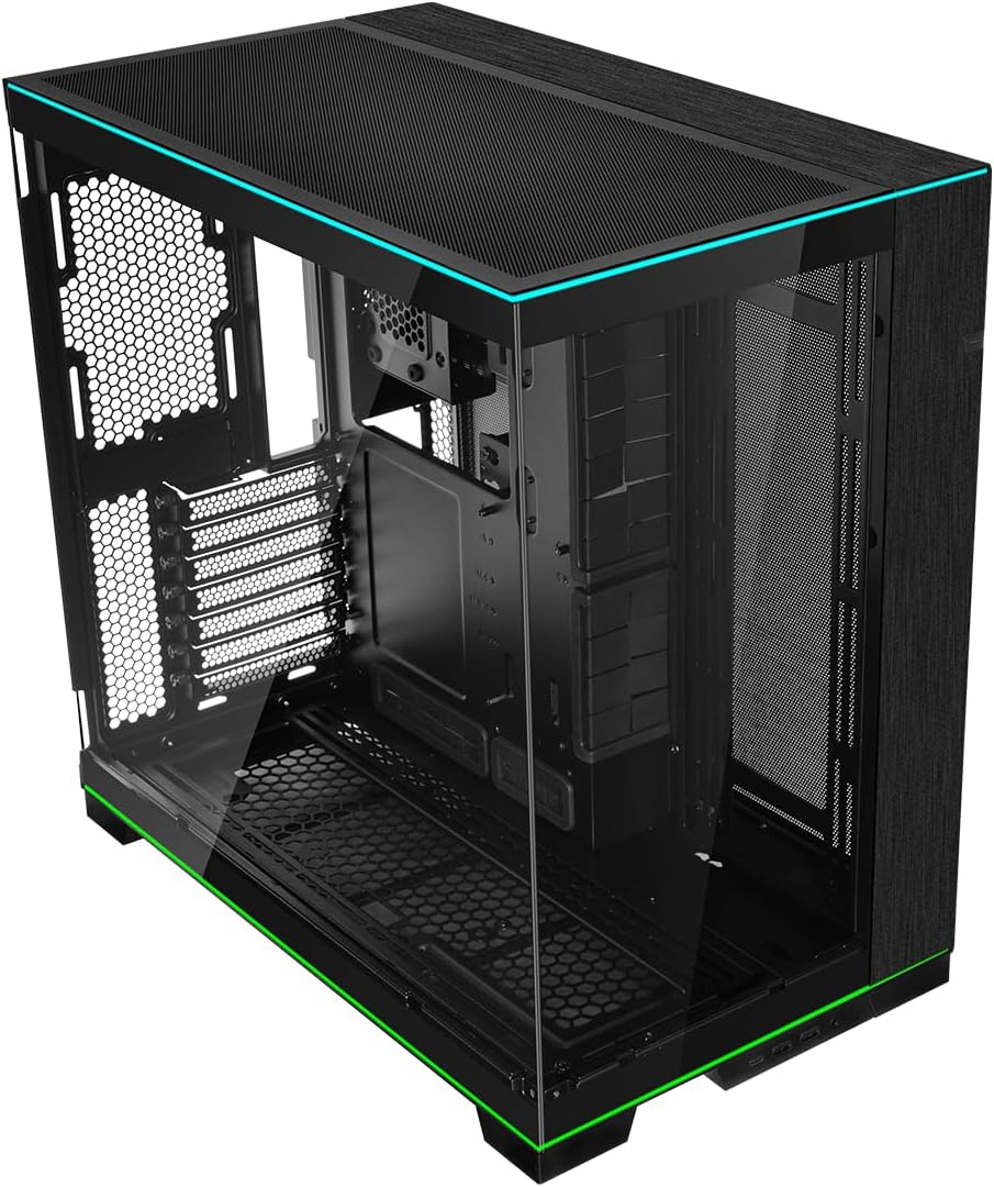 Gabinete gamer LIAN LI O11D EVO RGB – torre Mid - Tower con vidrio templado, doble cámara y tiras ARGB integradas O11DERGBX - SMART BUSINESS