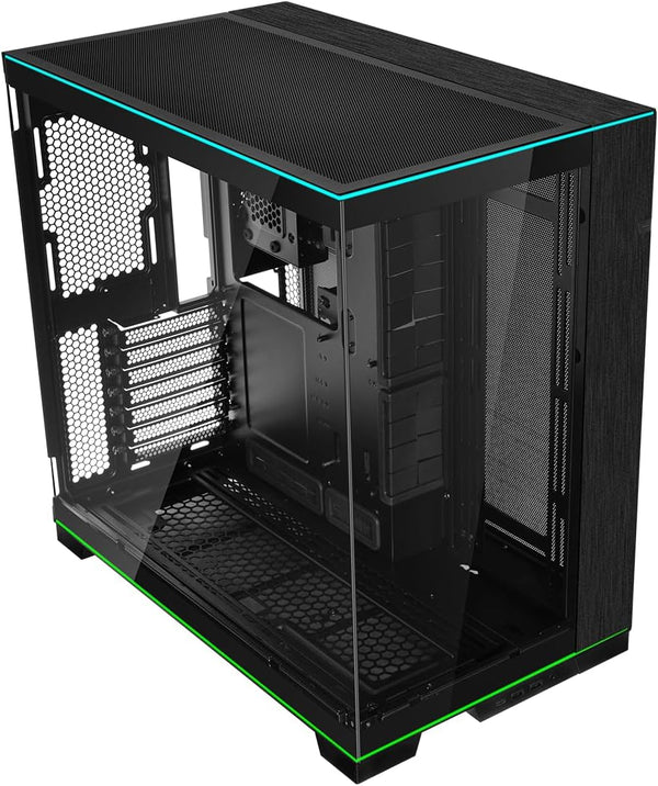 Gabinete gamer LIAN LI O11D EVO RGB – torre Mid - Tower con vidrio templado, doble cámara y tiras ARGB integradas O11DERGBX - SMART BUSINESS
