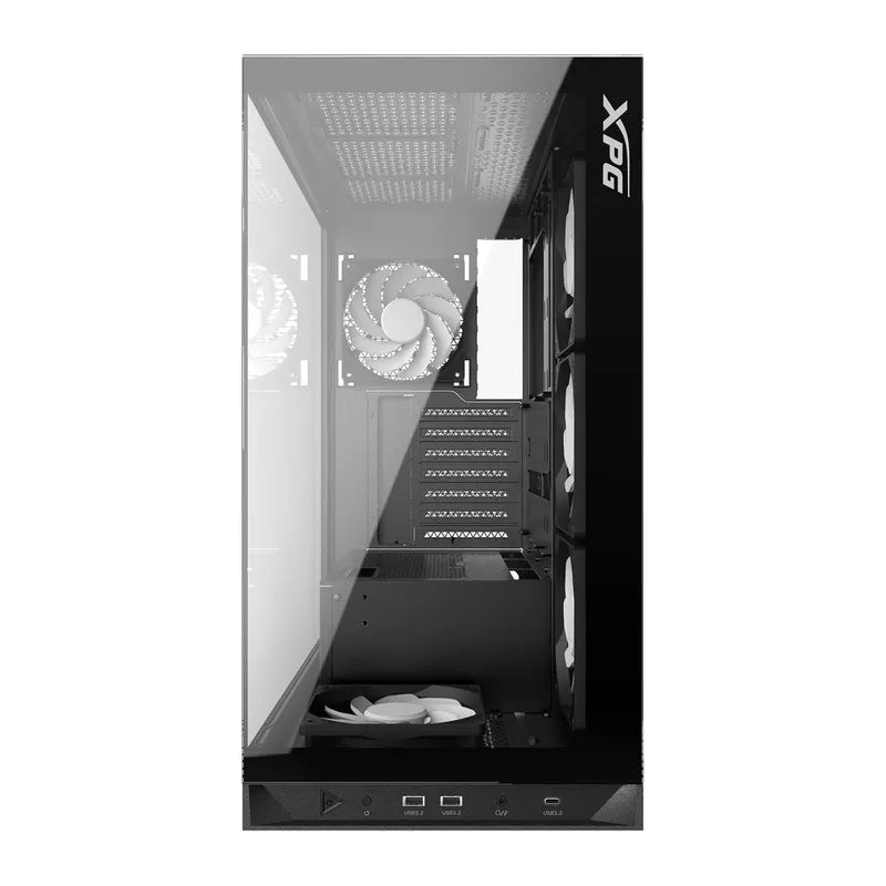 Gabinete Gamer XPG Invader X – Torre Media ATX con vidrio templado, iluminación RGB y excelente flujo de aire INVADERXMT-BKCWW - SMART BUSINESS