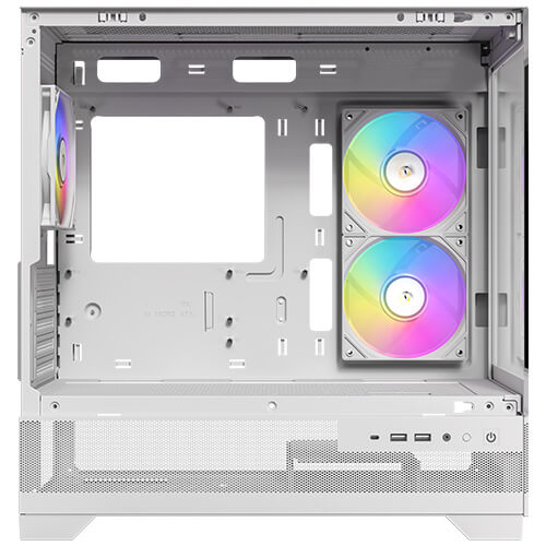GABINETE GAMING ANTEC CX500M ARGB MICROATX CON PANEL DE CRISTAL TEMPLADO, ILUMINACIÓN RGB Y DISEÑO BLANCO PARA PC DE ALTO RENDIMIENTO 0-761345-10144-8 - SMART BUSINESS