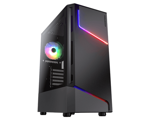 Gabinete para computadora gamer - Mini ATX, Micro ATX, ATX Placa base admitida - Media Torre - Negro - 6 x Ventilador(es) admitido - SMART BUSINESS