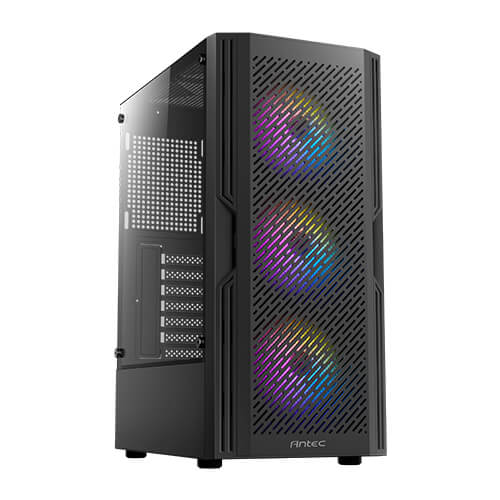 GABINETE PARA PC ANTEC AX20 ELITE MID TOWER 4 VENTANAS DE VIDRIO TEMPLADO 0-761345-10066-3 - SMART BUSINESS