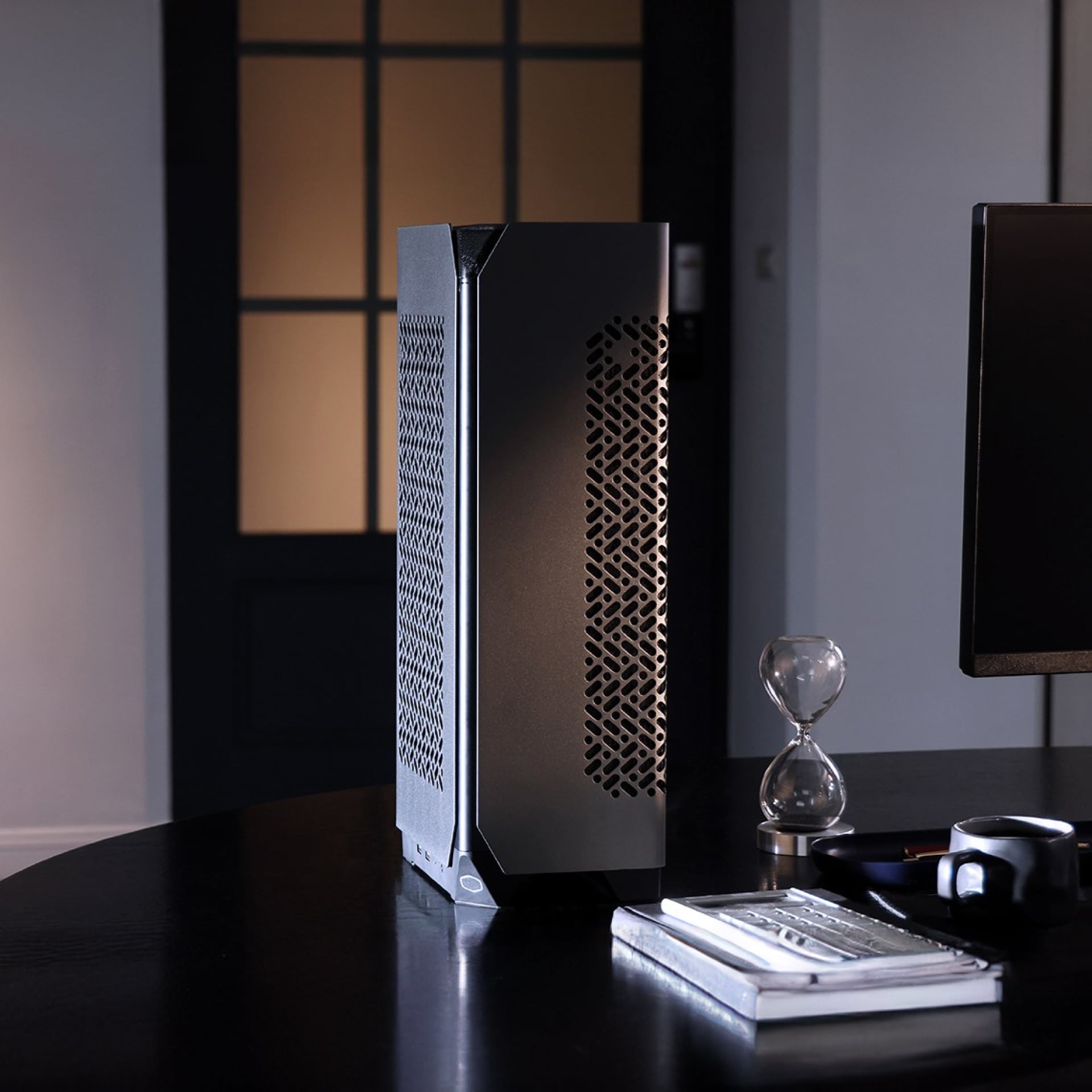 Case Cooler Master NCORE 100 MAX Mini-ITX con PSU 850W y AIO 120mm - Gris vista principal