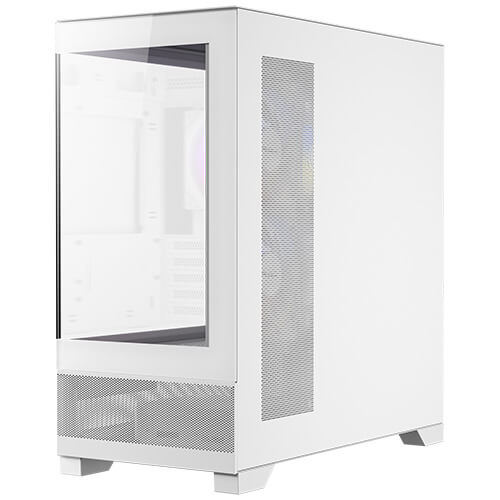 GABINETE GAMING ANTEC CX500M ARGB MICROATX CON PANEL DE CRISTAL TEMPLADO, ILUMINACIÓN RGB Y DISEÑO BLANCO PARA PC DE ALTO RENDIMIENTO