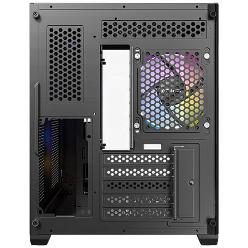 GABINETE ANTEC CX600M WOOD, MIDI-TOWER, MICRO-ATX/MINI-ITX, USB 2.0/3.0, SIN FUENTE, 3 VENTILADORES INSTALADOS, NEGRO