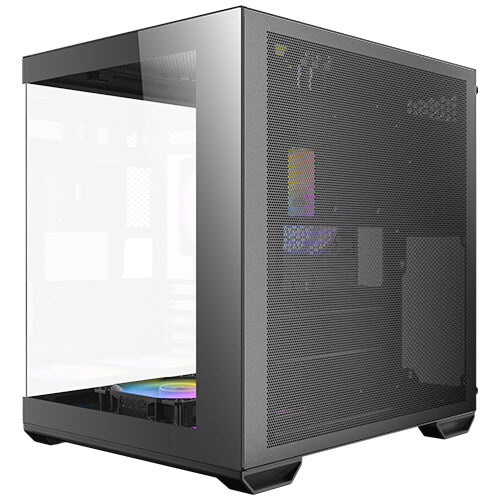 CASE GAMER ANTEC CX60M ARGB MICRO-ATX MINI TOWER CON VIDRIO TEMPLADO, ILUMINACIÓN PERSONALIZABLE, DISEÑO COMPACTO Y ELEGANTE EN COLOR NEGRO
