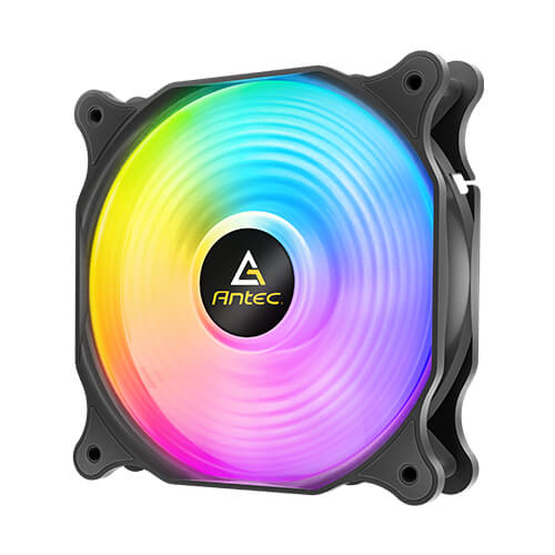 VENTILADOR ANTEC F12 RACING ARGB, 3X 120MM, 1200RPM, RGB, NEGRO