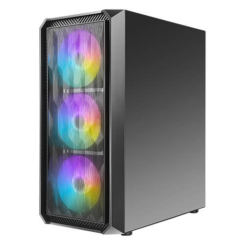 CASE Antec NX292 Mid-Tower, Panel Lateral de Vidrio Templado, 4 Ventiladores ARGB Preinstalados, Sin Fuente de Poder