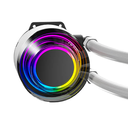 Enfriamiento líquido AIO 360 mm Antec Vortex ARGB Blanco – Radiador de aluminio, ventiladores PWM con luces RGB, compatible Intel & AMD
