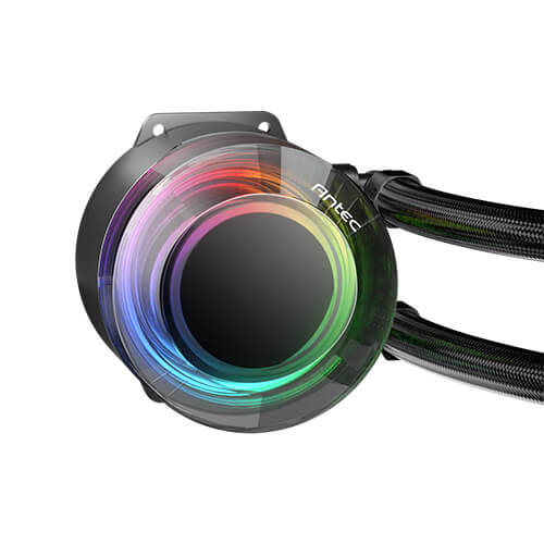 SISTEMA DE ENFRIAMIENTO LÍQUIDO ARGB 360 MM “VORTEX LUM 360” PARA CPU INTEL/AMD, CON TRIPLE VENTILADOR 120 MM Y BOMBA DE DISEÑO ESPIRAL