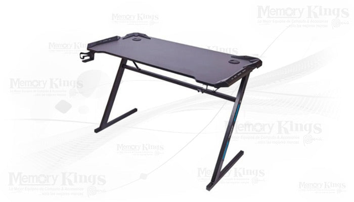 Mesa gaming Game Pro GP-001 RGB con superficie tipo fibra de carbono