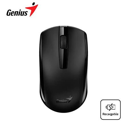 GENIUS ECO - 8100 – ELEGANTE MOUSE INALÁMBRICO NEGRO, RECARGABLE, PRECISIÓN 1 200 DPI, CÓMODO PARA DIESTROS Y ZURDOS, TECNOLOGÍA BLUEEYE 31030046400 - SMART BUSINESS