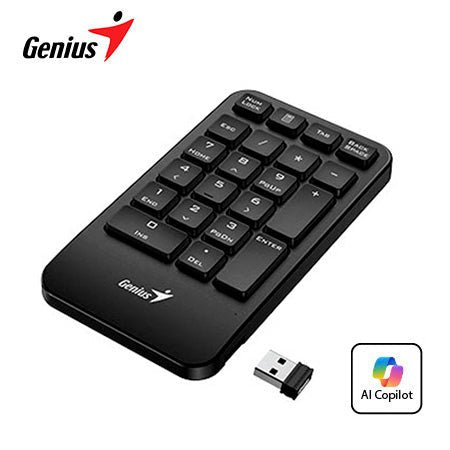 GENIUS TECLADO NUMÉRICO NUMPAD 1000, INALÁMBRICO, RF INALÁMBRICO 31320003400 - SMART BUSINESS
