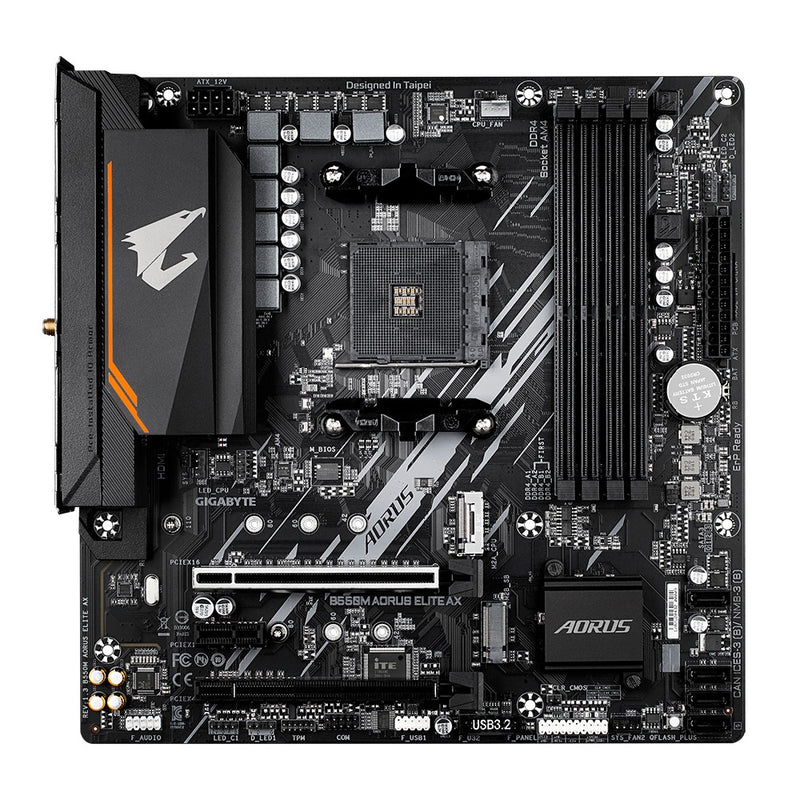 Gigabyte B550M AORUS ELITE AX vista principal
