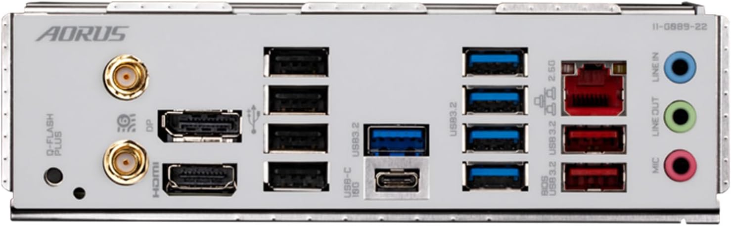 GIGABYTE B650 AORUS Elite AX ICE (AM5/ LGA 1718/ AMD/ B650/ ATX/ 5 años de garantía/DDR5/Triple M.2/PCIe 5.0/USB 3.2 Gen2X2 Tipo-C/WiFi 6E/LAN de 2.5GbE/Blanco nieve/cierre EZ-Latch/placa madre) - SMART BUSINESS