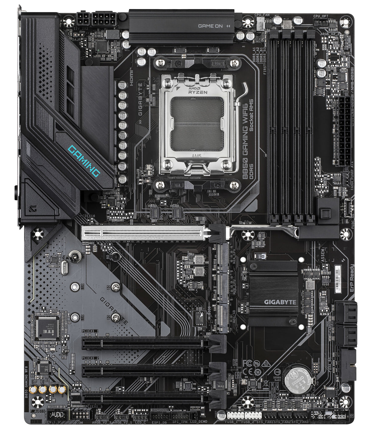 Gigabyte B850 GAMING WIFI6 placa madre B850-GAMING-WF6 vista superior