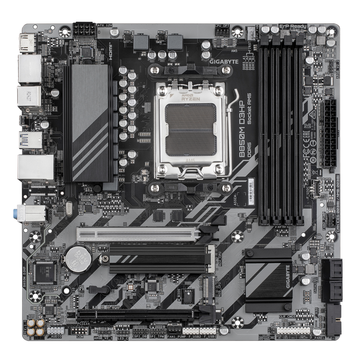 Placa Madre Gigabyte B850M D3HP AM5 DDR5 mATX