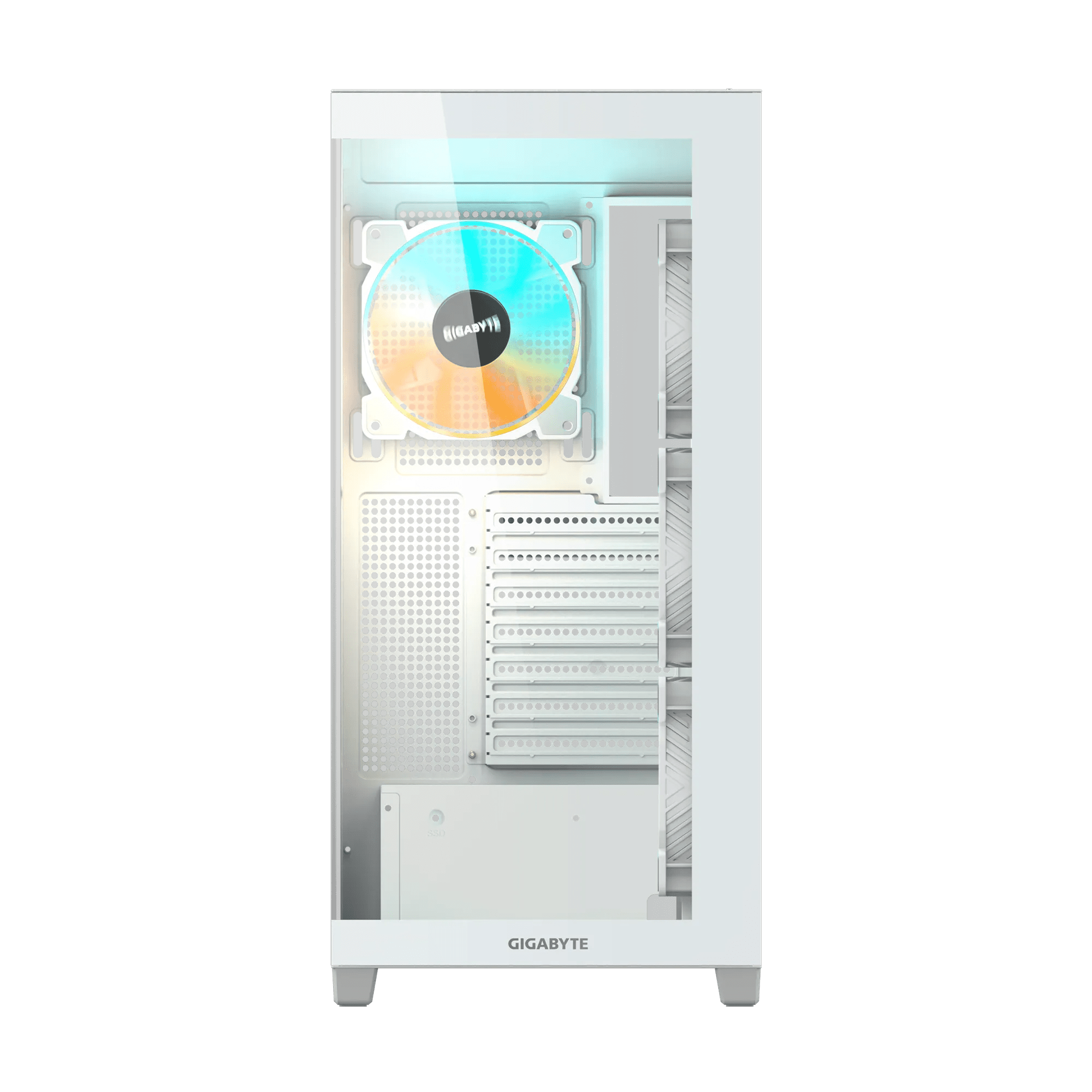 CASE GIGABYTE C500 PANORAMIC STEALTH WHITE MID - TOWER, VIDRIO TEMPLADO, 4 VENTILADORES ARGB, USB - C 3.2 GEN2, SOPORTE ATX, RGB FUSION de Gigabyte | first_variant_option_1 — Envío inmediato