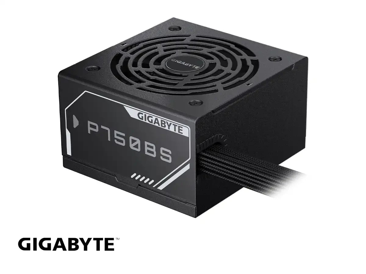 Fuente de Poder Gigabyte P750BS 750W - 80 PLUS Bronze - ATX - Ventilador Silencioso 120mm FDB - Cables Negros Texturizados - Riel Único +12V - GP - P750BS de Gigabyte | first_variant_option_1 — Envío inmediato