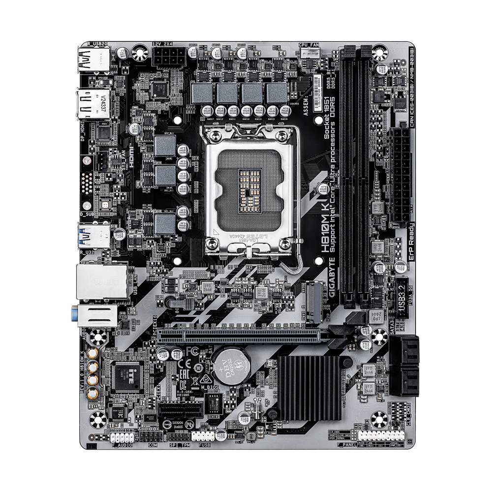Gigabyte H810M K G10 vista principal