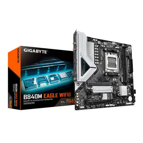 PLACA BASE MSI B840M EAGLE WIFI6 • CHIPSET AMD B840 • COMPATIBLE CON PROCESADORES RYZEN SERIE 7000/8000 • DDR5 HASTA 128GB • PCIE 5.0 • WIFI 6 • LAN 2.5GB • MICRO - ATX de Gigabyte | first_variant_option_1 — Envío inmediato