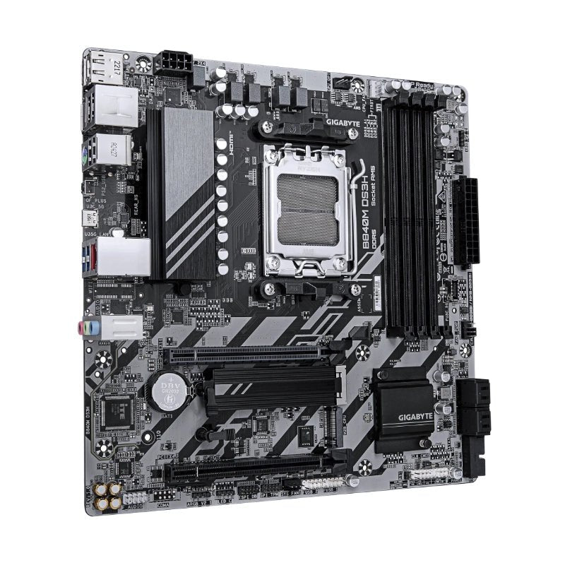 PLACA MADRE GIGABYTE B840M DS3H, SOCKET AM5 PARA AMD RYZEN 9000/8000, DDR5, PCIE 4.0, M.2, 2.5GB LAN, MATX de Gigabyte | first_variant_option_1 — Envío inmediato