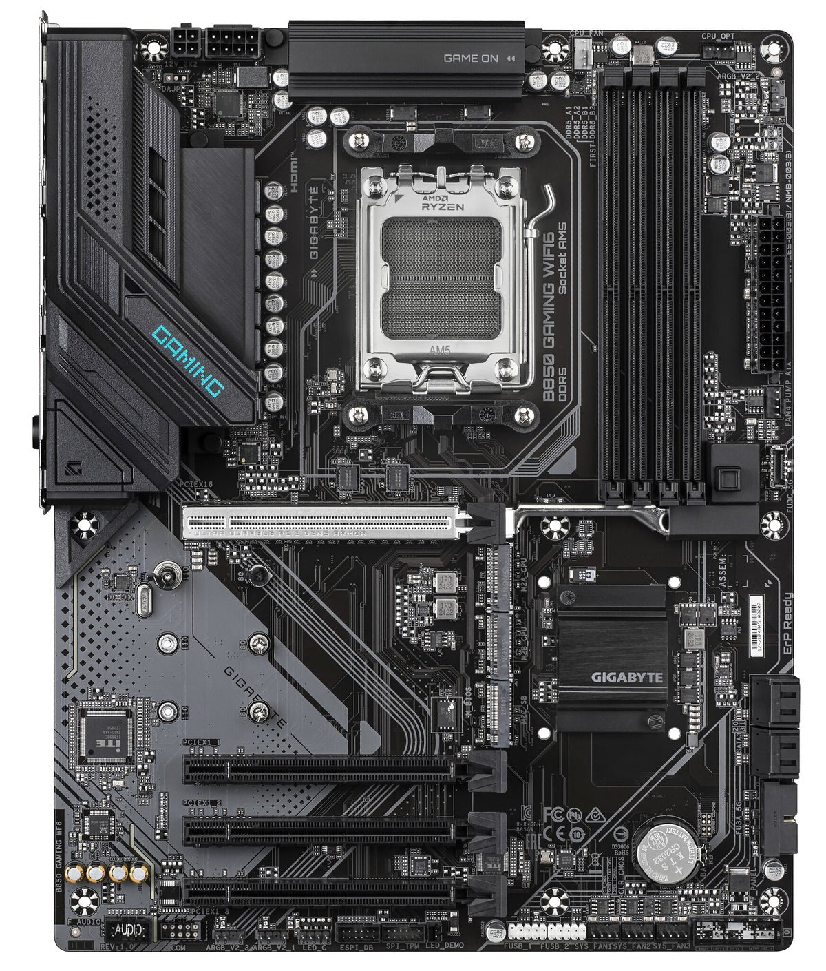 Gigabyte B850 GAMING WIFI6 placa madre B850-GAMING-WF6 vista superior