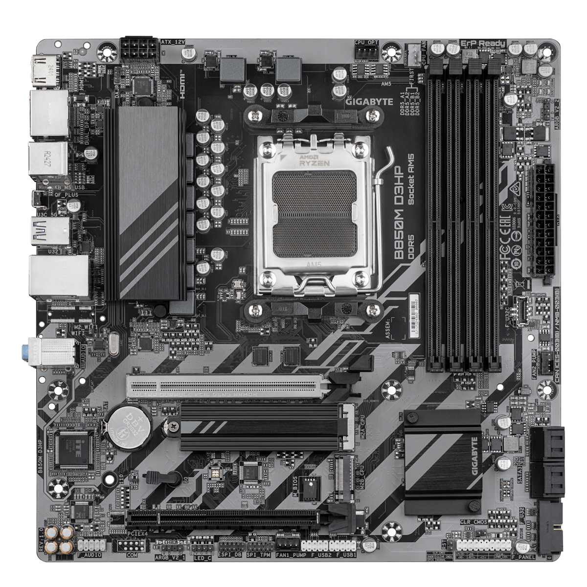 Placa Madre Gigabyte B850M D3HP AM5 DDR5 mATX