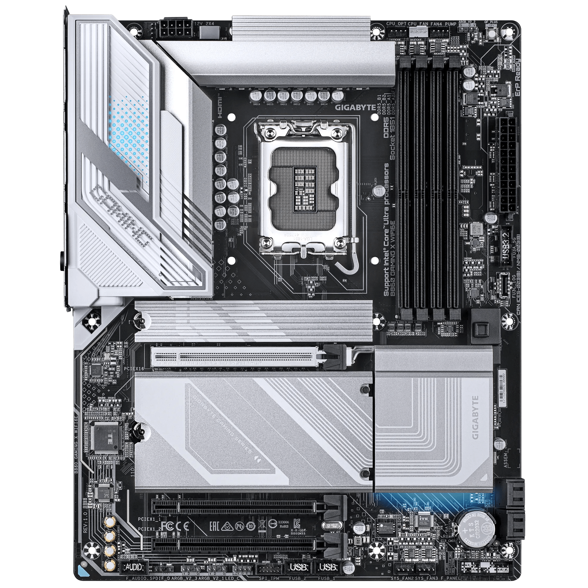 PLACA MADRE GIGABYTE B860 GAMING X WIFI6E, SOCKET LGA 1851 PARA INTEL CORE ULTRA, DDR5, PCIE 5.0, WI - FI 6E, USB4, ATX de Gigabyte | first_variant_option_1 — Envío inmediato