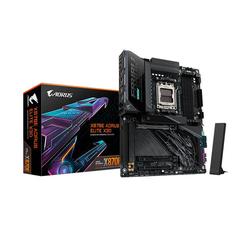Gigabyte X870E AORUS ELITE X3D placa madre X870E-A-ELITE-X vista principal