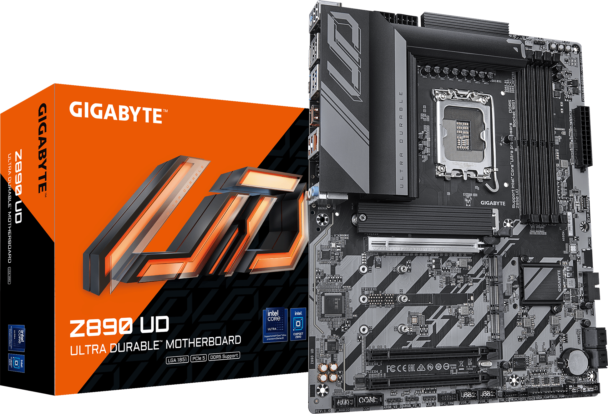 Placa Madre GIGABYTE Z890 UD vista frontal