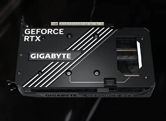 Gigabyte GeForce RTX 5060 WINDFORCE MAX OC V2 8G GV-N5060WF2MAX OCV2-8GD vista de backplate