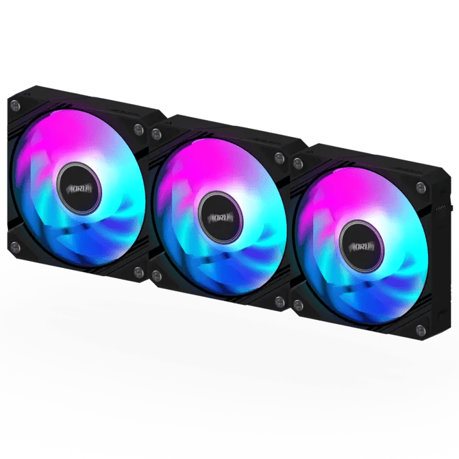 Ventilador Gigabyte Aorus 120 Argb, 120Mm, Pwm, Iluminación Rgb Fusion 2.0, Silencioso, Color Negro de Gigabyte | first_variant_option_1 — Envío inmediato