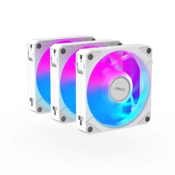 Ventilador Gigabyte Aorus 120 Argb Ice, 120Mm, Pwm, Iluminación Rgb Fusion 2.0, Silencioso, Color Blanco (Gp - Ecfan1203) de Gigabyte | first_variant_option_1 — Envío inmediato