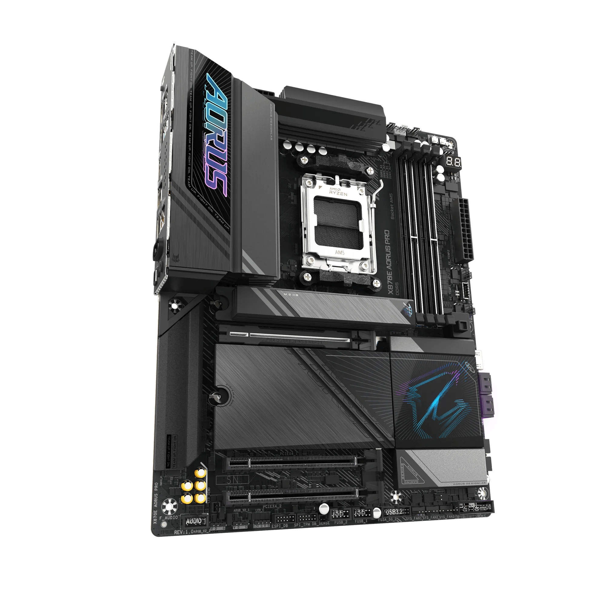 GIGABYTE X870E AORUS PRO ICE PLACA BASE AMD AM5 LGA 1718, ATX, DDR5, 4X M.2, PCIE 5.0, USB4, WIFI7, LAN DE 2.5GBE, CIERRE EZ - LATCH, GARANTÍA DE 5 AÑOS X870E AORUS PRO - SMART BUSINESS