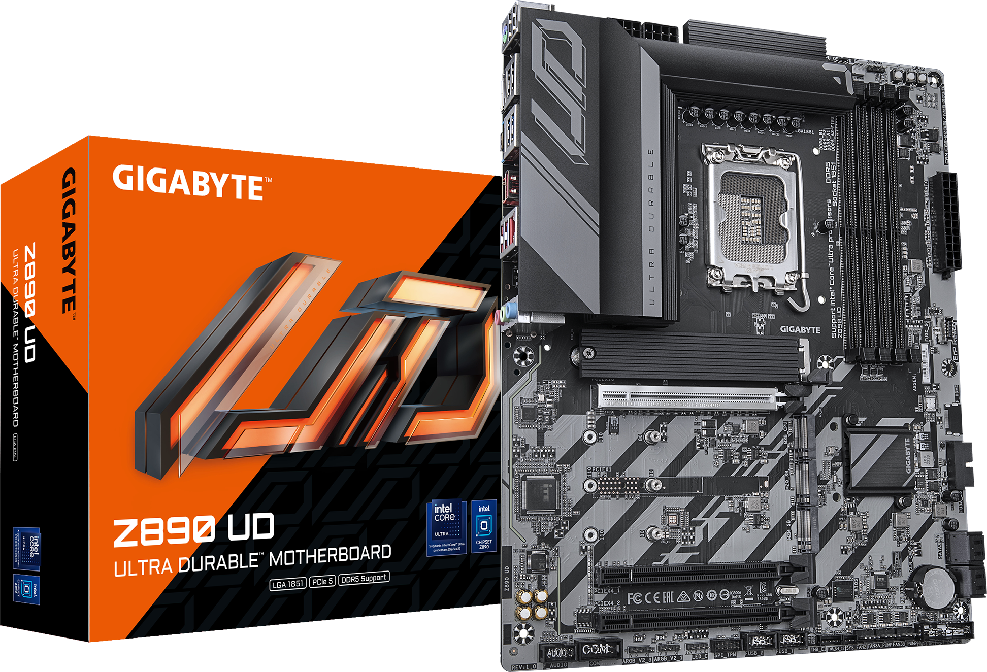 Placa Madre GIGABYTE Z890 UD vista frontal