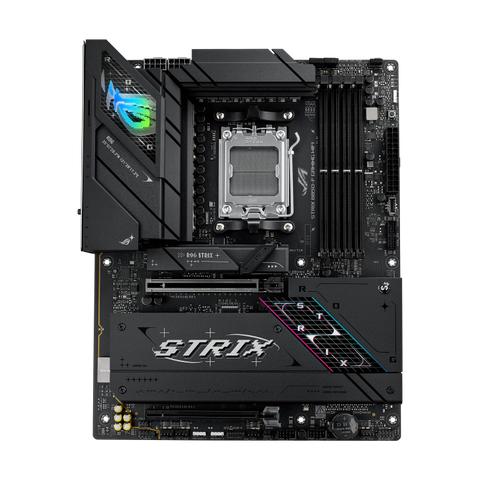 Placa Madre ASUS ROG Strix B850-F Gaming WiFi - AMD B850 - Socket AM5 - DDR5 - WiFi 7 - ATX vista frontal