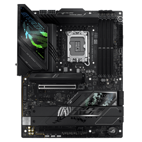 Placa Madre ASUS ROG Strix Z890-F Gaming WiFi - Intel Z890 - LGA1851 - DDR5 - WiFi 7 - ATX vista frontal