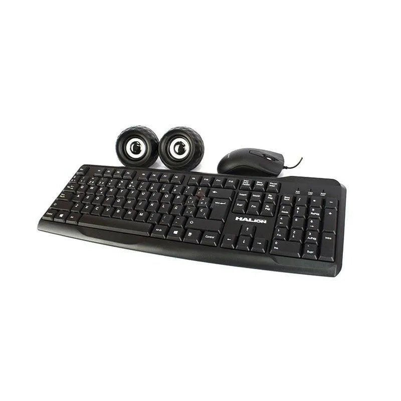 Kit Teclado Mouse Parlante 3 En 1 Halion Ha-Kit45 - SMART BUSINESS