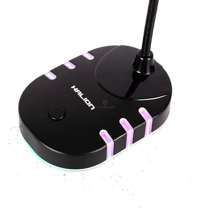 Micrófono Gamer Pedestal Halion Ha-Tm200 Rgb - SMART BUSINESS