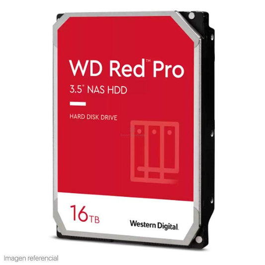 DISCO DURO WESTERN DIGITAL RED PRO NAS, WD161KFGX, 16TB, SATA, 7200RPM, 3.5", CACHE 512MB. - WD161KFGX