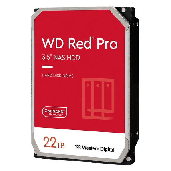 Disco Duro para NAS Western Digital WD Red Pro 3.5'', 22TB, SATA III, 6 Gbit/s, 7200RPM, 512MB Cache