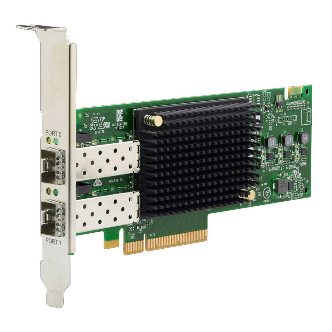 Hewlett Packard Enterprise Adaptador Host Bus de canal fibra HPE SN1610E - Tarjeta enchufable - PCI Express 4.0 - 2 x Total Fibre Channel Port(s) - SFP+ - 32Gbit/s R2J63A - SMART BUSINESS