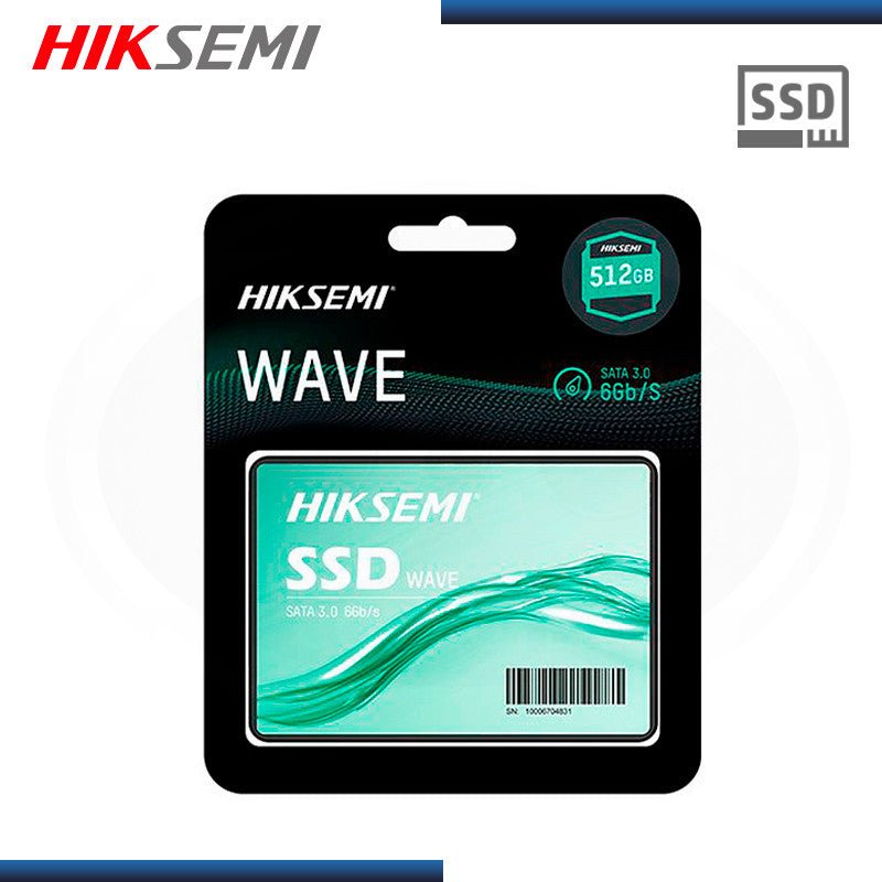 Ssd Hiksemi Wave De 512Gb, 2.5", Sata Iii (Hs - Ssd - Wave(S) 512G) de Hiksemi | first_variant_option_1 — Envío inmediato