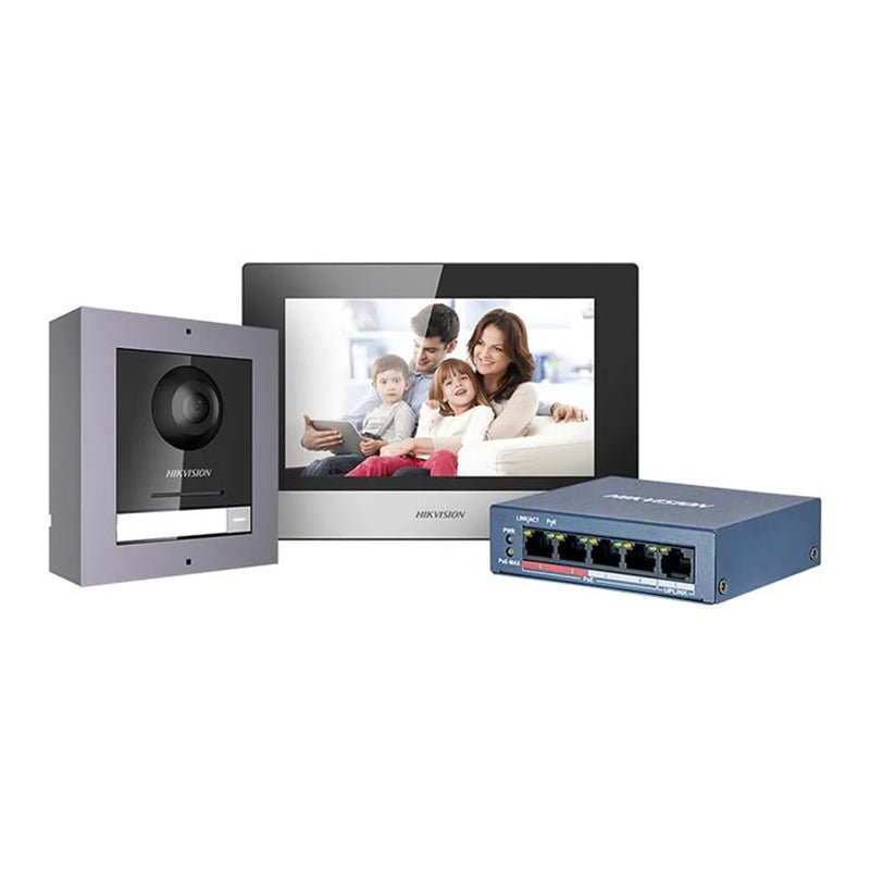 HIKVISION DS - KIS602(B) - SISTEMA DE INTERCOMUNICACIÓN DE VÍDEO (LAN 10/100, 802.11B, 802.11G, 802.11N) - 7" MONITOR LCD DS-KIS602(B) - SMART BUSINESS