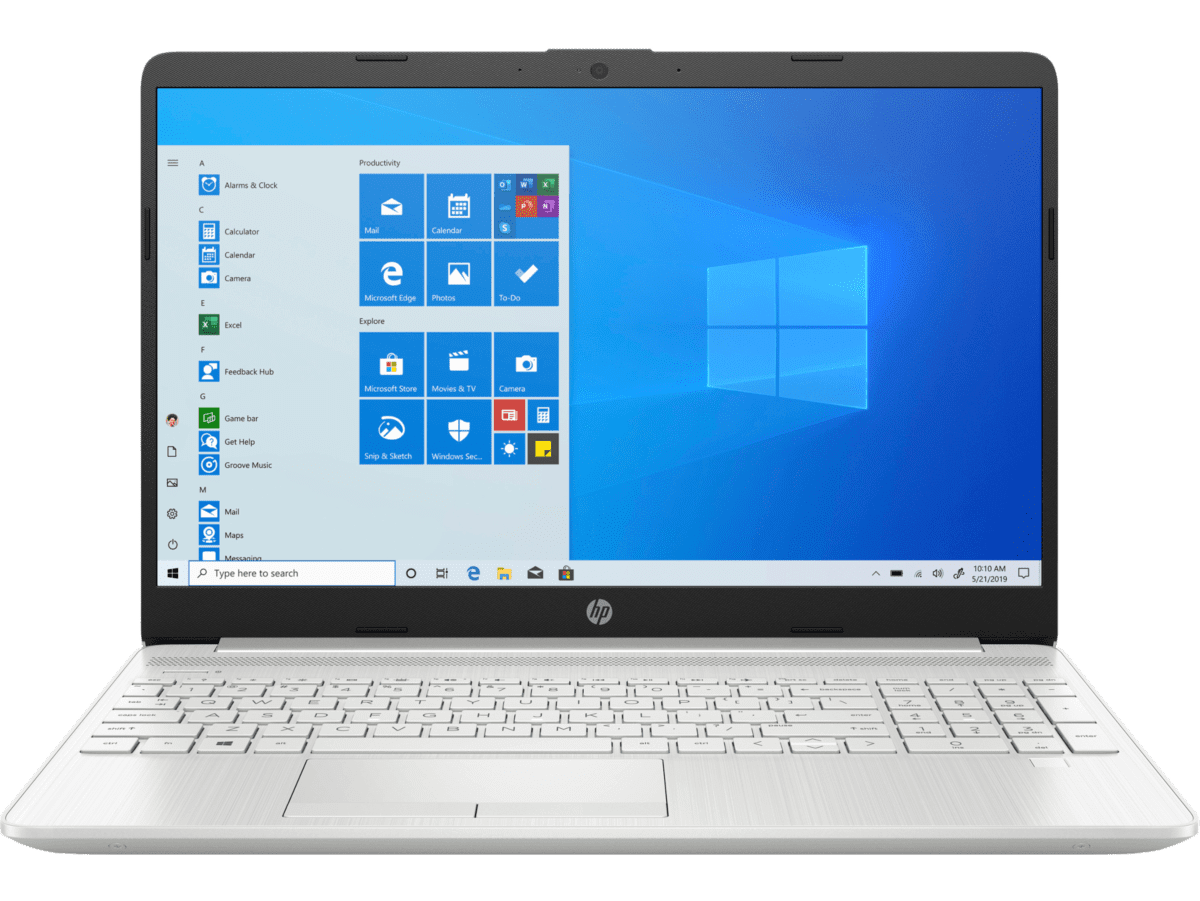 HP 15‑dw1073la 2A4S2LA – Notebook 15.6″ HD BrightView, Intel Core i7‑10510U, 8 GB DDR4, SSD 256 GB NVMe, Intel UHD Graphics, Windows 11 Home, Wi‑Fi, BT 4.2, plateado, microbordes, teclado numérico 2A4S2LA - SMART BUSINESS