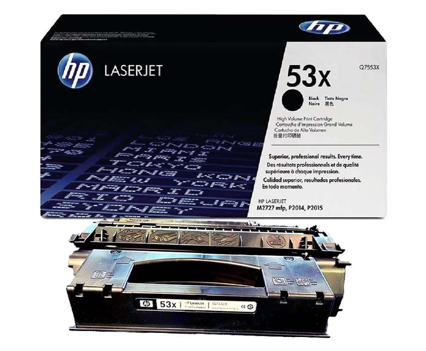 HP 53X Q7553X Negro | Tóner Original Alto Rendimiento 7.000 págs. | Compatible con LaserJet P2014, P2015, M2727 MFP | Impresión Nítida y Confiable Q7553X - SMART BUSINESS