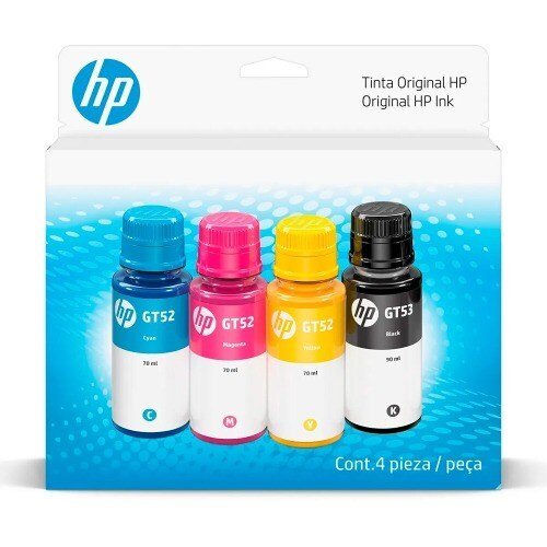 HP BOTELLA DE RECARGA DE TINTA HP GT53/GT52 - NEGRO, AZUL CIÁNICO, MAGENTA, AMARILLO - INYECCIÓN DE TINTA - 4 PAQUETE 9F3N4AL - SMART BUSINESS