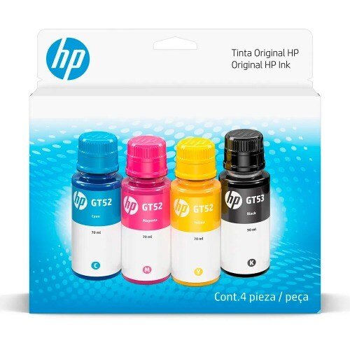 Hp Botella de recarga de tinta HP GT53/GT52 - Negro, Azul ciánico, Magenta, Amarillo - Inyección de tinta - 4 Paquete - SMART BUSINESS